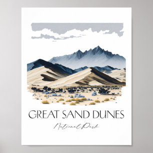 Tolle Great Sand Dunes National Park Wanderung Was Poster