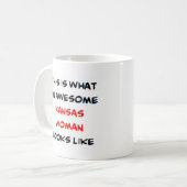 Tolle Kansas-Frau Kaffeetasse (Vorderseite Links)
