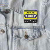 Tolle Kassette der Musik mit Regenbogenbandknopf Button (Beispiel)