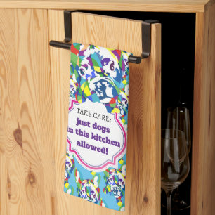 Tolle Kochgeschenke für Freunde von Haustieren Geschirrtuch