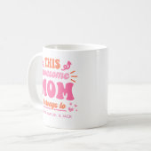 Tolle Mama Pink Orange Kaffeetasse (Vorderseite Links)