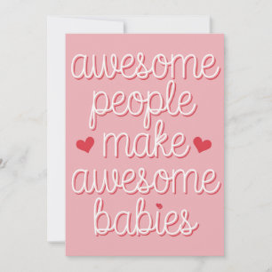 Tolle Menschen machen tolle Babys Lustige Schwange Feiertagskarte