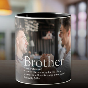 Tolle moderne lustige Foto-Definition des besten B Zweifarbige Tasse