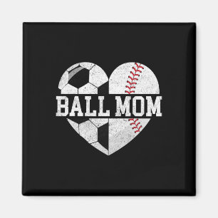 Tolle Mom-Shirt Herz Lustig Verkaufen Fußball-Mama Magnet