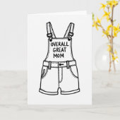 Tolle Mom Shortalls Art Karte (Gelbe Blume)