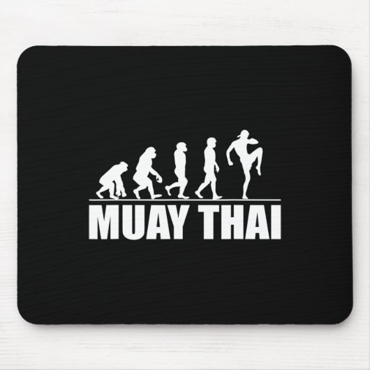 Tolle Muay Thai Evolution Geschenk Kickboxen Marti Mousepad (Vorne)