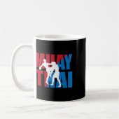 Tolle Muay-Thai-Kämpfer-Design Kickboxer MMA-Train Kaffeetasse (Links)