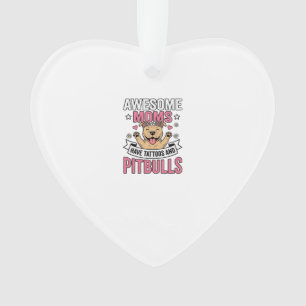 Tolle Mütter haben Tätowierungen und Pitbulls Vint Ornament