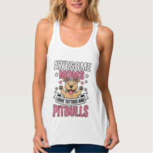 Tolle Mütter haben Tätowierungen und Pitbulls Vint Tank Top