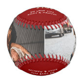 Tolle Mutter Handlettering Mutter Rot Foto Baseball (Vorderseite)