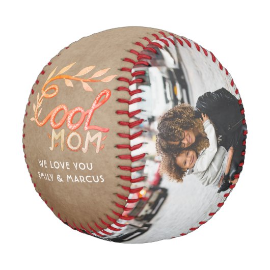 Tolle Mutter Handlettering Mutter Rustikal Beige F Baseball (Schrägansicht)