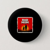Tolle Mutter Mutter und Sohn Fußballmutter Sonnenu Button (Vorderseite)