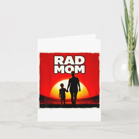 Tolle Mutter Mutter und Sohn Fußballmutter Sonnenu Karte (Vorderseite)