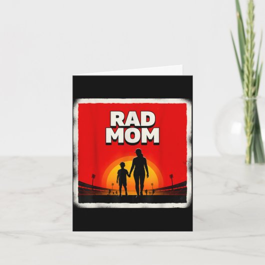 Tolle Mutter Mutter und Sohn Fußballmutter Sonnenu Karte (Vorderseite)