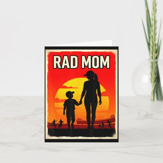 Tolle Mutter Mutter und Sohn Fußballmutter Sonnenu Karte (Vorderseite)