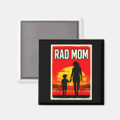 Tolle Mutter Mutter und Sohn Fußballmutter Sonnenu Magnet (Vorderseite/Rückseite)