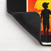 Tolle Mutter Mutter und Sohn Fußballmutter Sonnenu Mousepad (Ecke)