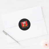 Tolle Mutter Mutter und Sohn Fußballmutter Sonnenu Runder Aufkleber (Umschlag)