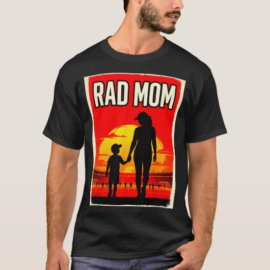 Tolle Mutter Mutter und Sohn Fußballmutter Sonnenu T-Shirt (Vorderseite)