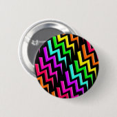 Tolle Neon-Blitzmuster Button (Vorne & Hinten)