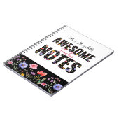 Tolle Notizen Wilde Blume Custom Notizblock (Linke Seite)