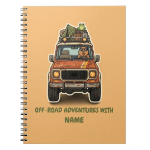 Tolle Offroad-Capybara-Camping-Abenteuer-Notizbuch Notizblock