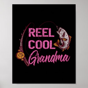 Tolle Oma Frau Angler Angeln Poster