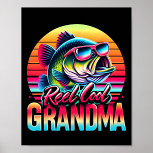 Tolle Oma Muttertagsgeschenke Lustiger Angelsport Poster