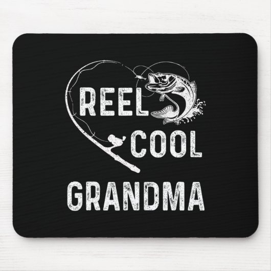 Tolle Oma Retro-Angler für Mütter  Mousepad (Vorne)
