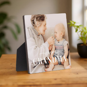 Tolle Oma seit 20XX Einfach Elegant Foto Fotoplatte