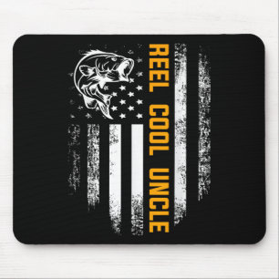 Tolle Onkel-Shirt Vintage-Flagge Angeln Vatertag Mousepad