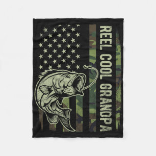 Tolle Opa-Tarnung Amerikanische Flagge Vatertag Fleecedecke