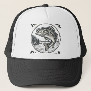 Tolle Opa Vintage Angel Bass Shirt Design Truckerkappe