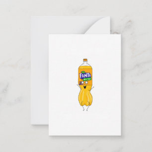 Tolle, orange Limonade individuell anpassen Mitteilungskarte