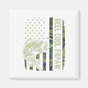 Tolle Papaw-Tarnung Amerikanische Flagge Vatertag  Magnet