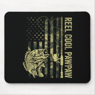 Tolle Pawpaw-Tarnung Amerikanische Flagge Vater Mousepad