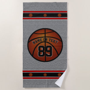 Tolle personalisierte Basketball-Strandtuch für ih Strandtuch