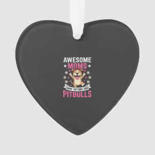 Tolle Pitbull-Mütter haben Tätowierungen Lustiger Ornament