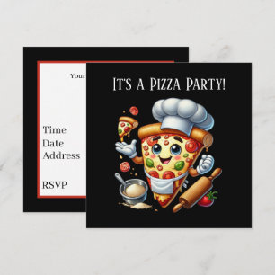 Tolle Pizza-Liebhaber-Party Einladung