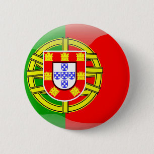 Tolle Portugal-Flagge farbenfrohe Land Nationalitä Button