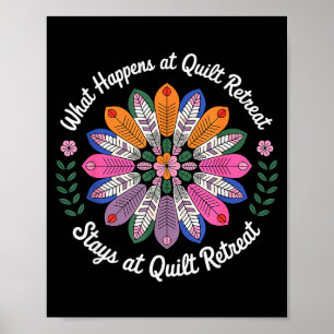 Tolle Quiltkunst für Männer Frauen Nähen Quiltlieb Poster