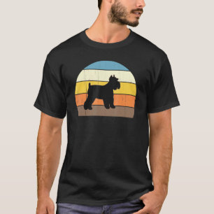 Tolle Retro-Sonnenuntergang-Zwergschnauzer - Großa T-Shirt