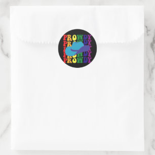 Tolle Rodeo Hallo Cowboy Cowgirl LGBTQ Western  Runder Aufkleber