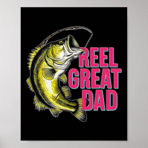 Tolle Rolle Papa Lustig Lustig Byss Angeln Fischer Poster
