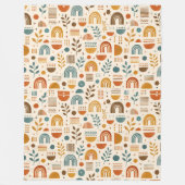 Tolle Rust-Sage-Blatt-Wurfdecke Design Fleecedecke (Vorderseite)