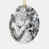 "Tolle Sankt " Keramik Ornament (Rechts)