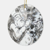"Tolle Sankt " Keramik Ornament (Links)