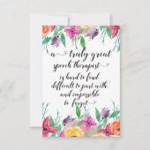 Tolle Sprachtherapeut danken SLP Geschenk (Vorderseite)