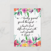 Tolle Sprachtherapeut danken SLP Geschenk (Vorne/Hinten)