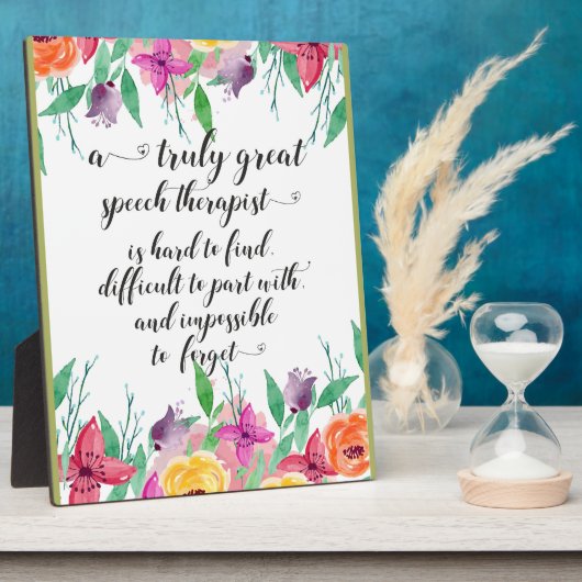 Tolle Sprachtherapeut danken SLP Geschenk Fotoplatte (Seite)